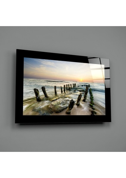 Gün Batımı Cam Tablo - 110X70 cm fiyatları