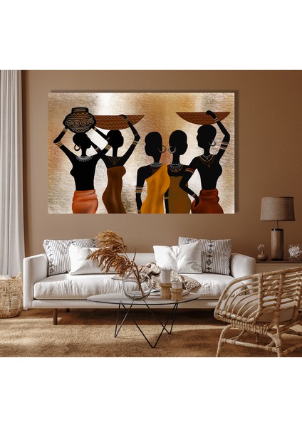 Siyahi Kadınlar Soyut Kanvas Tablo