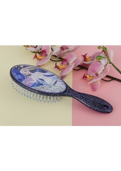 Frozen Strong Saç Fırçası Simli ve Pullu 22.5cm