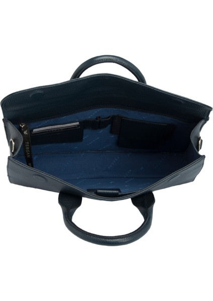 Lacivert Deri Unisex Evrak Çantası - S1EV00021247-A38 fırsatları