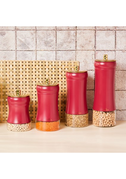 Gold Berry Vakumlu Cam Kavanoz Saklama Kabı M modelleri