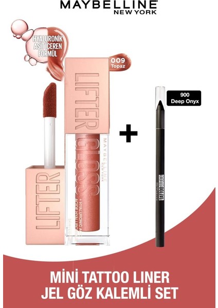 Lifter Gloss + Mini Tattoo Liner Jel Göz Kalemli Set