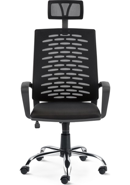 Sers Home & Office Krom Ayak Siyah Yönetici Koltuğu modelleri