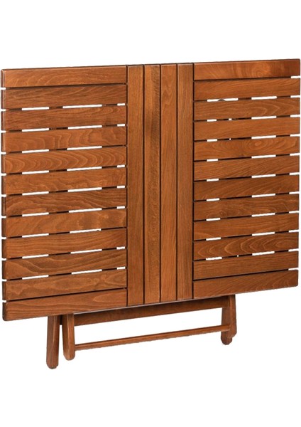 Antalya Ahşap Bahçe Balkon Takımı 80 x 140 cm Masa + 4 Minderli Sandalye Katlanır Set modelleri