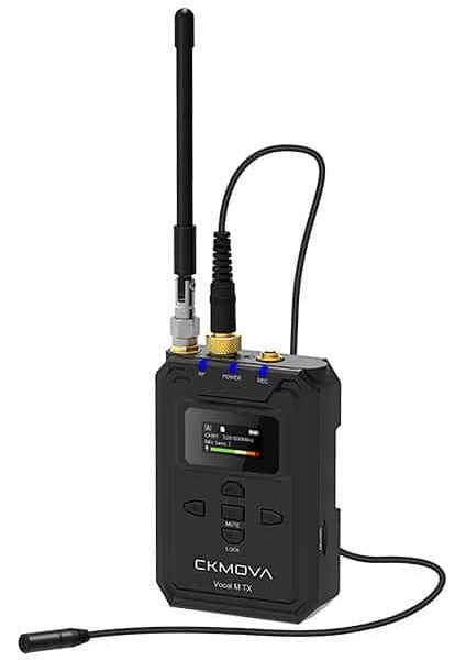 Vocal M V2 Profesyonel Uhf Çift Kanallı Kablosuz Mikrofon 2 Verici ve 1 Alıcı Seti