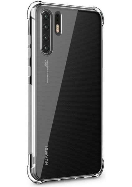 Huawei P30 Pro Kılıf Antishock Ultra Koruma Sert Kapak Şeffaf