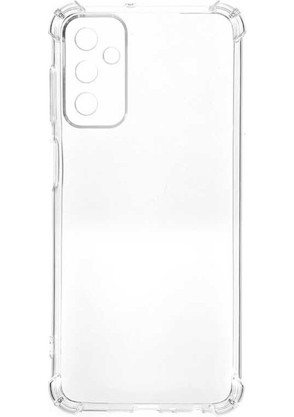 Samsung Galaxy M23 Kılıf Antishock Kamera Korumalı Silikon + Nano Glass Renksiz