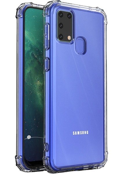 Samsung Galaxy M31 Kılıf Antishock Ultra Koruma Sert Kapak Şeffaf