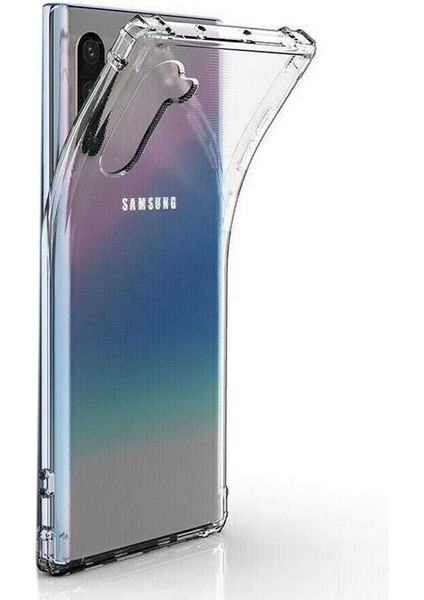 Samsung Galaxy Note 10 Kılıf Antishock Ultra Koruma Sert Kapak Şeffaf