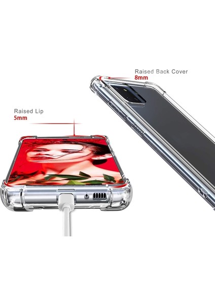 Samsung Galaxy Note 10 Lite Kılıf Antishock Sert Kapak+Nano Glass Renksiz