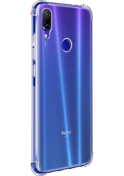 Xiaomi Redmi Note 7 Kılıf Antishock Ultra Koruma Kapak+Nano Glass Renksiz