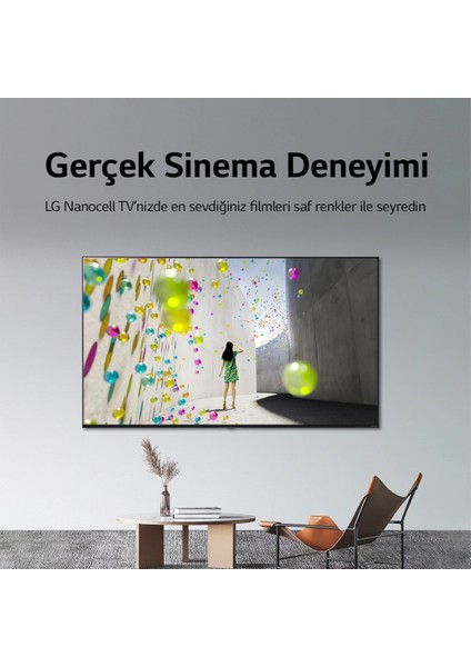 55NANO766QA 55" 139 Ekran Uydu Alıcılı 4K Ultra HD Smart LED TV