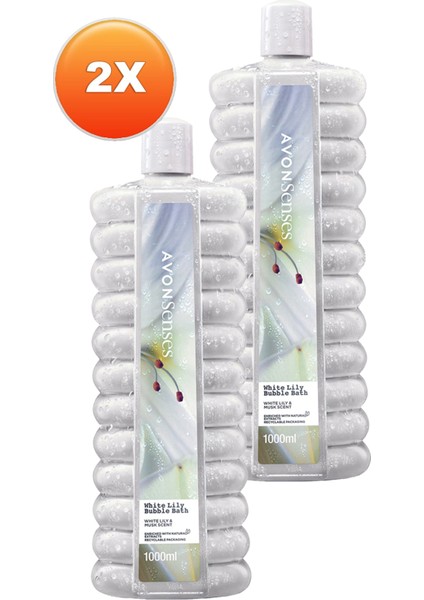 White Lily Beyaz Zambak Banyo Köpüğü 1000 ml 2'li Set