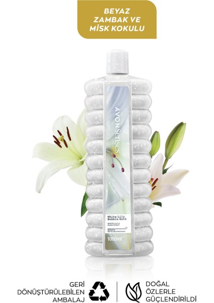 White Lily Beyaz Zambak Banyo Köpüğü 1000 ml 2'li Set