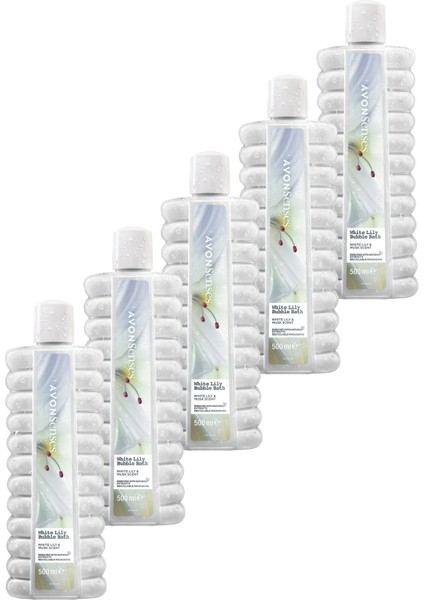 White Lily Zambak Banyo Köpüğü 5'li Set 500 ml Muhteşem Beyaz Zambak Kokusu