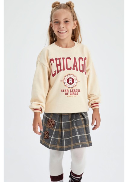 Kız Çocuk Bisiklet Yaka Sweatshirt X9666A622AU fiyatları