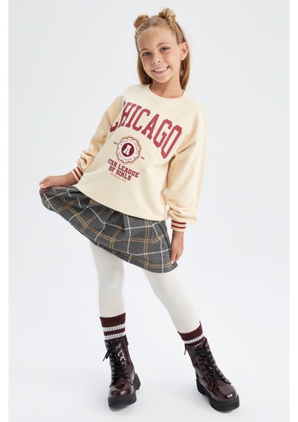 Kız Çocuk Bisiklet Yaka Sweatshirt X9666A622AU modelleri