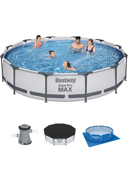 Steel Pro Max Prefabrik Havuz Set BW453 56416 ( 366 cm x 76 cm )