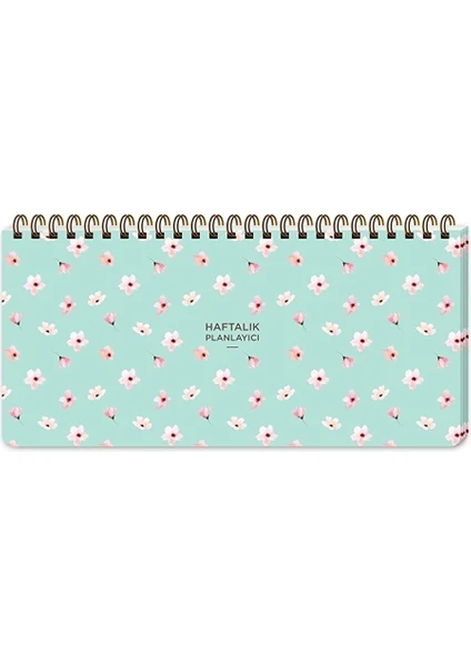 Keskin Color 13X27 Spiralli Planner - Su Yeşili