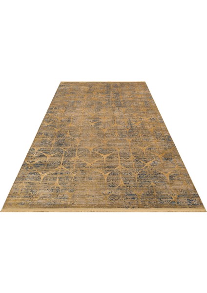 Verona Dyed Vrd 06 Mavi Gold Kolay Kullanım Yumuşak İpeksi Modern İnce Salon Halısı modelleri