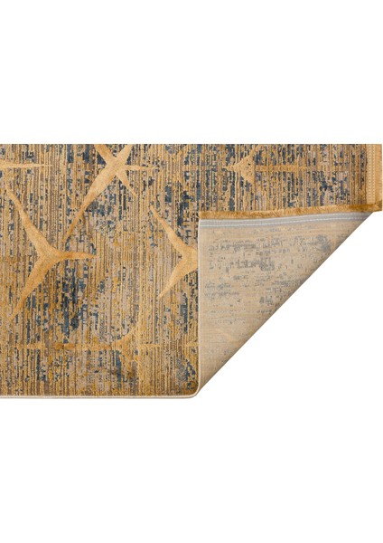Verona Dyed Vrd 06 Mavi Gold Kolay Kullanım Yumuşak İpeksi Modern İnce Salon Halısı indirimleri