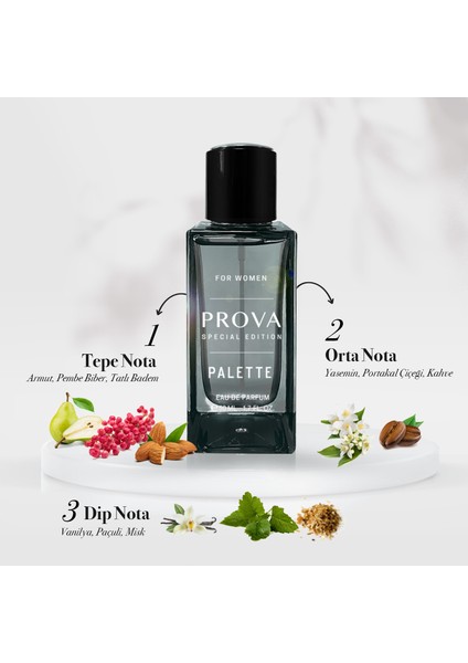 Pallete Kadın Parfümü Oryantal Koku EDP 50 ml