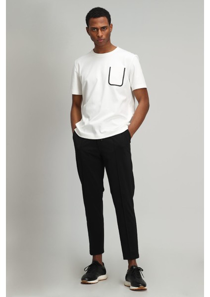 Marni Modern Grafik T-Shirt Kırık Beyaz