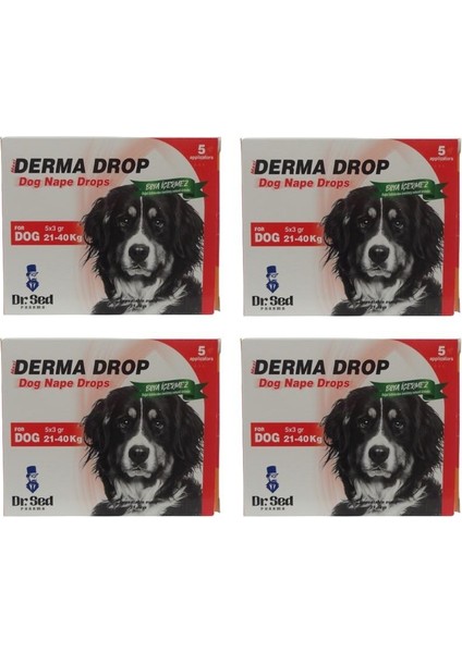 Dr. Sed Dr Sed Pharma Derma 21-40 kg Köpek Dış Parazit Damla 4 Kutu