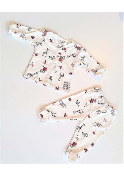 Zürafa Desen Bebek Pijama Takımı