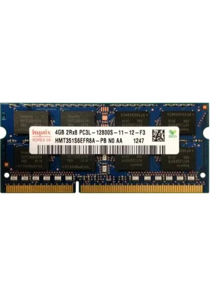 HMT351S6EFR8A-PB 4 GB Ddr3 1600 Mhz Notebook Bellek 1.35 Volt