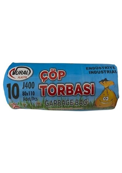 Endüstriyel Jumbo Çöp Poşeti 80 x 110 cm J400 gr 5'li