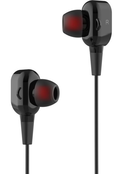 Camon 15 Pro Hot Beats J2 Kablolu Mikrofonlu Kulaklık Siyah