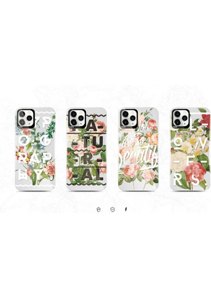 Apple iPhone 12 Kılıf Floral Kapak