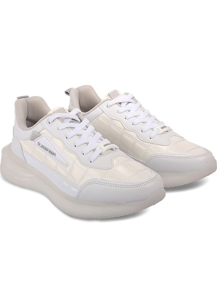 ZARKO I Erkek Sneaker Koşu & Yürüyüş Ayakkabısı Beyaz Rugan