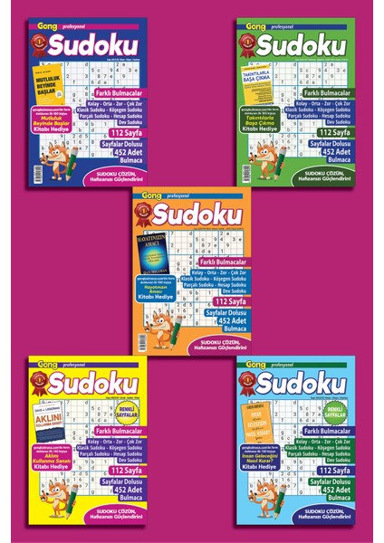 Profesyonel Sudoku 5'li Set 2