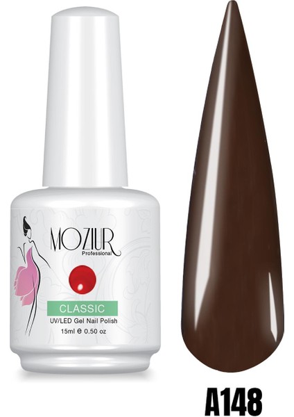 Mozıur Uv LED Kalıcı Oje 15ML Kahve Serisi