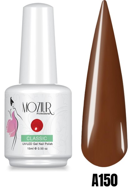 Mozıur Uv LED Kalıcı Oje 15ML Kahve Serisi