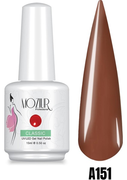 Mozıur Uv LED Kalıcı Oje 15ML Kahve Serisi