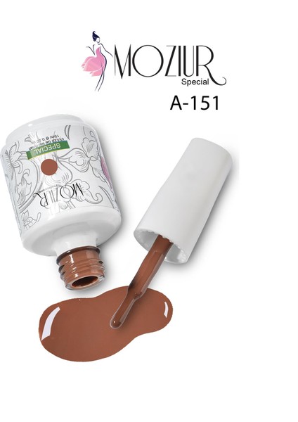 Mozıur Uv LED Kalıcı Oje 15ML Kahve Serisi