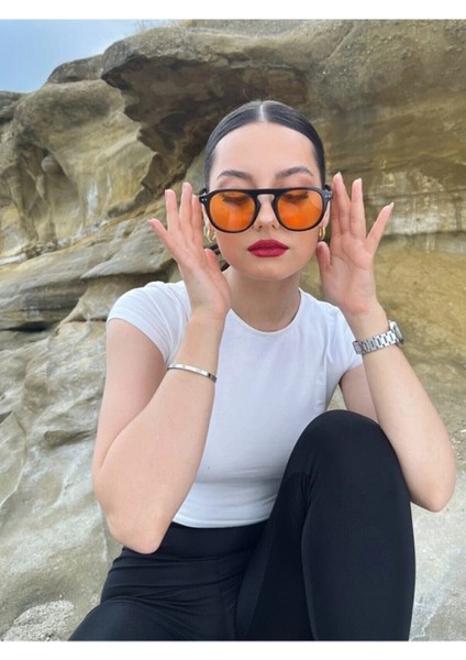 Unisex Relax Turuncu Güneş Gözlüğü