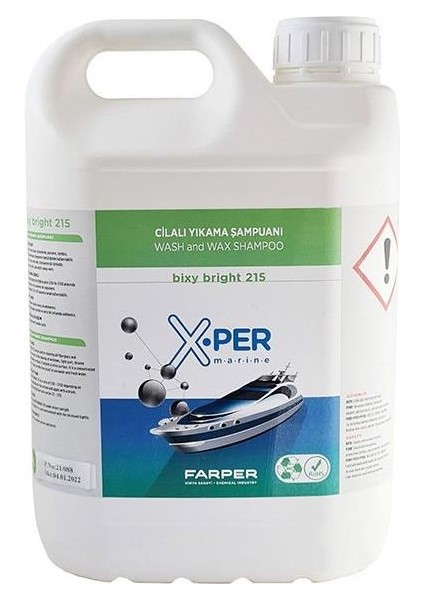 Bıxy Brıght 215 Cilalı Şampuan 5 Lt Tekne ve Yat Için