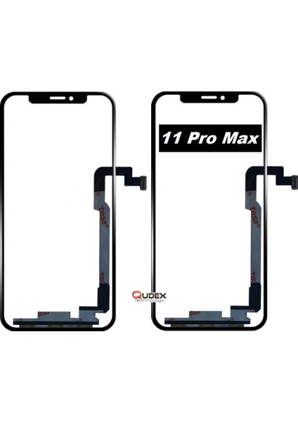 Apple iPhone 11 Pro Max Dokunmatik Filmli Okalı Ön Cam Lens