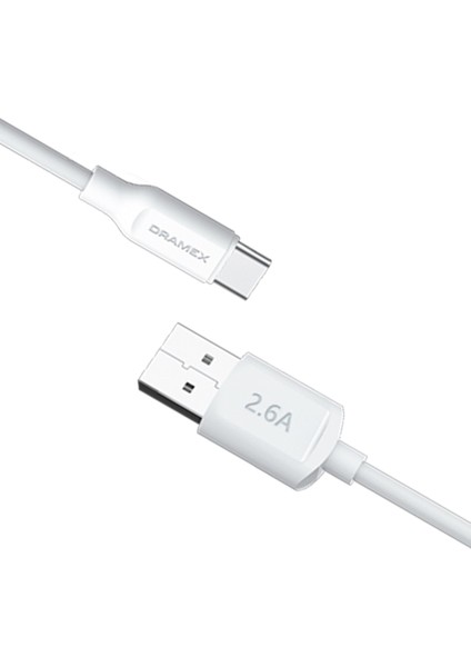D26TK Type-C Data/şarj Kablosu 2.6A 1mt Beyaz fiyatları