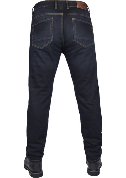 City PRO102 Midnight Blue Korumalı Motosiklet Kot Pantolonu