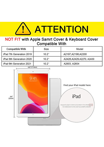 Apple iPad 9. Nesil 10.2'' Şeffaf Silikon Kılıf + Nano Cam Ekran Koruyucu