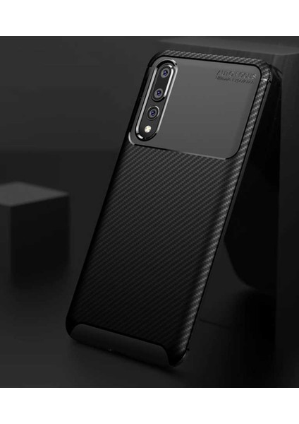 Huawei P20 Pro Karbon Görünüm Negro Silikon Kılıf