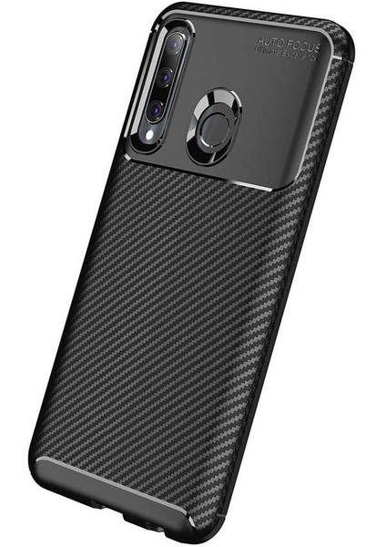 Huawei Honor 20 Lite Karbon Görünüm Negro Silikon Kılıf