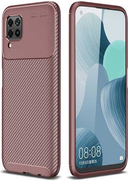 Huawei P40 Lite Karbon Görünüm Negro Silikon Kılıf