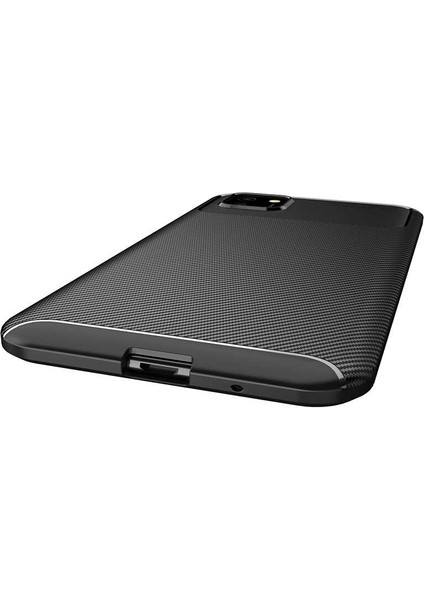 Huawei Y5P Karbon Görünüm Negro Silikon Kılıf + Ekran Koruyucu Nano indirimleri