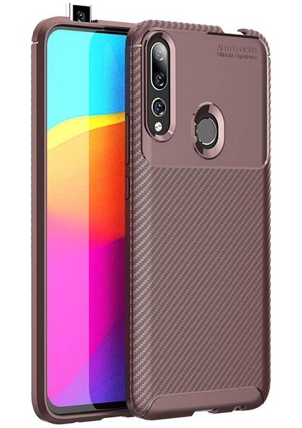 Huawei Y9 Prime 2019 Karbon Görünüm Negro Silikon Kılıf